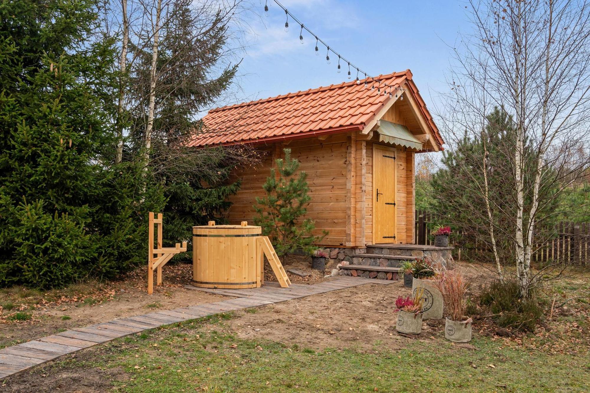 Lesny Dworek Sominy - Dom Z Sauna I Kominkiem Екстер'єр фото