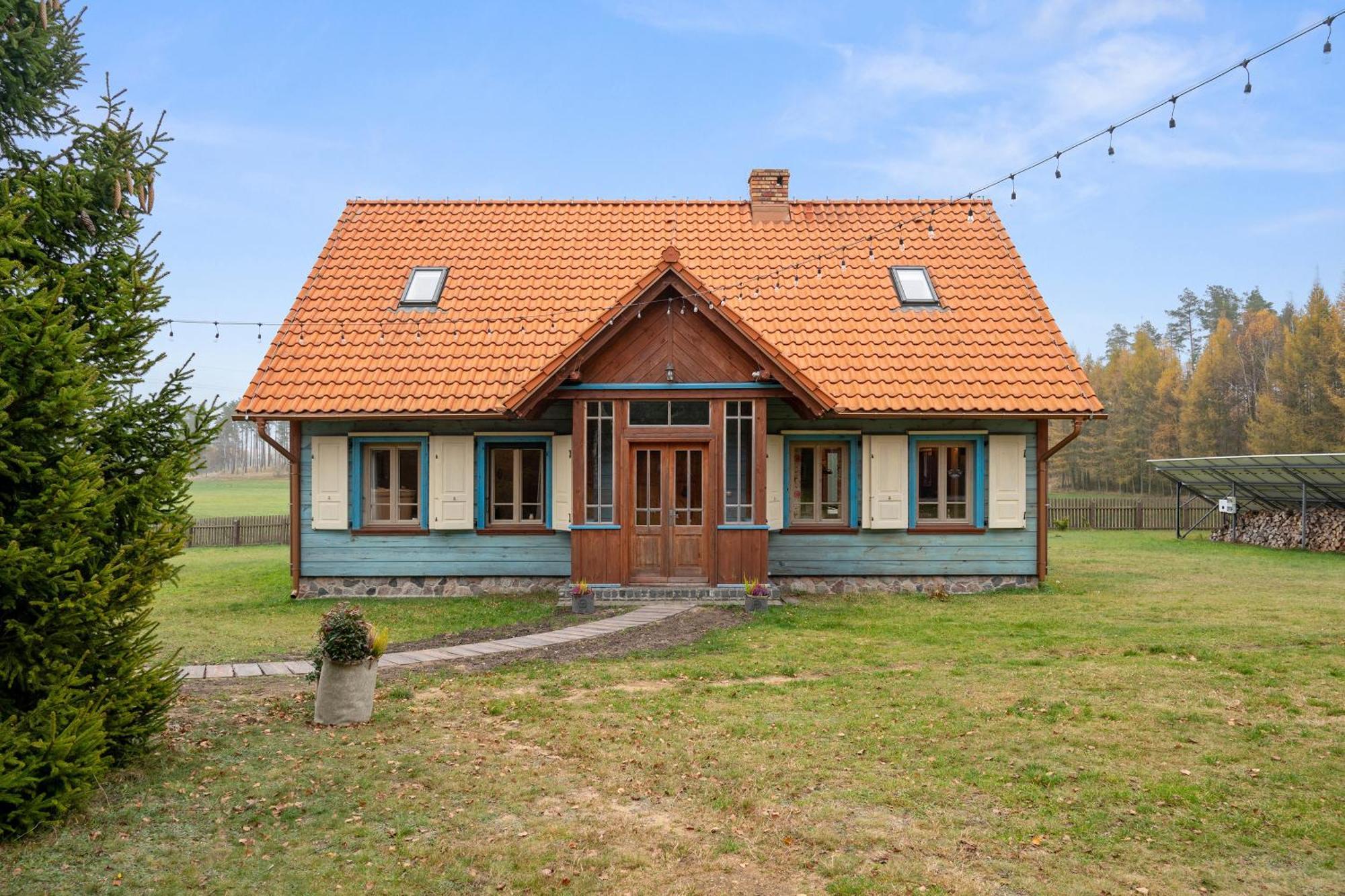 Lesny Dworek Sominy - Dom Z Sauna I Kominkiem Екстер'єр фото